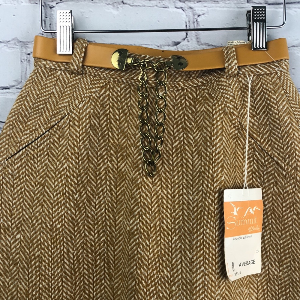 Deadstock Vtg Summit of Boston Continental Walker Wool Skirt - Picture 2 of 15
